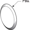 Prime-Line MP9265 Vinyl Circular Wall Protector with Self-Adhesive Backing, 7-In.