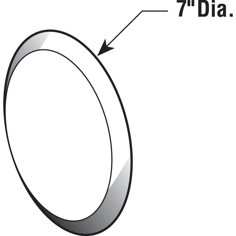 Prime-Line MP9265 Vinyl Circular Wall Protector with Self-Adhesive Backing, 7-In.