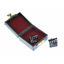 Miniblings Clapperboard Cuff Links Cufflinks Buttons + Box Director Flap Movie Cinema Film