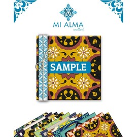 Mi Alma Different Random Styles Samples of 4 Units 4x4 Inch Backsplash Tile Stickers Talavera Tiles Stickers Bathroom & Kitchen Tile Decals Easy to Apply Just Peel and Stick