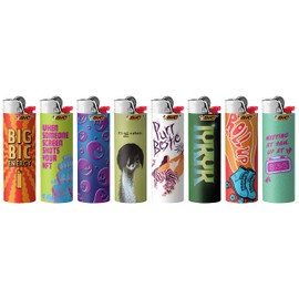 BIC Special Edition Rotating Trends Series Lighters, Set of 8 Lighters