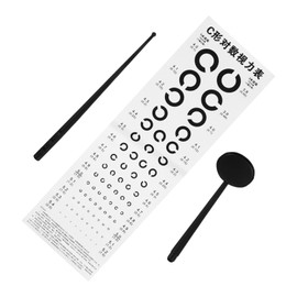 iplusmile 1set Eye Testing Chart Telescopic Rod Vision Chart for Home School Hospital Use Accurate Visual Examination Tool for Family Random Style