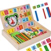 Luwecf Counting Digital Block and Sticks Times Tables Addition Wooden