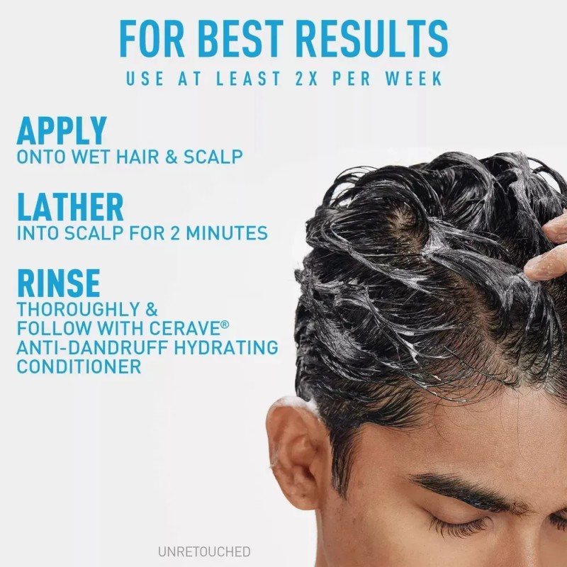 Cerave Hydrating Anti-dandruff Shampoo, All Hair Types 19 Oz
