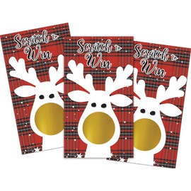 DISTINCTIVS Reindeer Christmas Party Game and Activity - 28 Cards