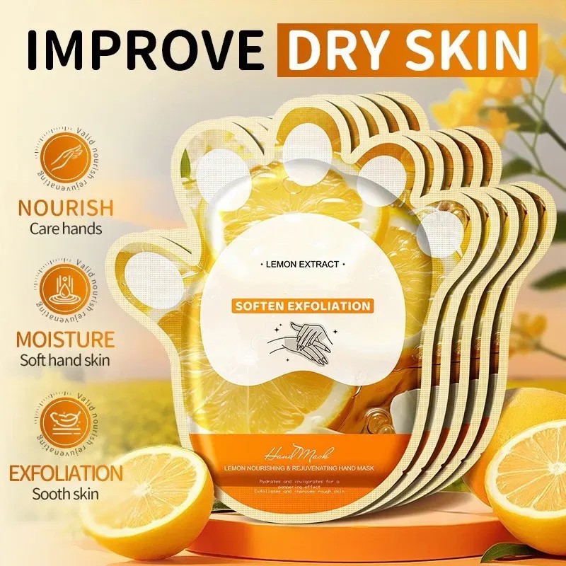 Lemon Nourishing And Tendering Hand Mask Autumns And Winter