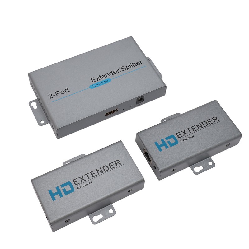 HD Multimedia Interface Extender Splitter 1x2 1080P 60Hz Extending 164ft