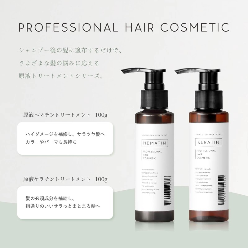Hematin Solution Treatment, Professional Hair Cosmetics, 3.5 oz (100 g),