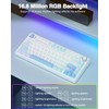 AULA AULA F75 75% Wireless Mechanical Keyboard,Gasket Hot Swappable Custom