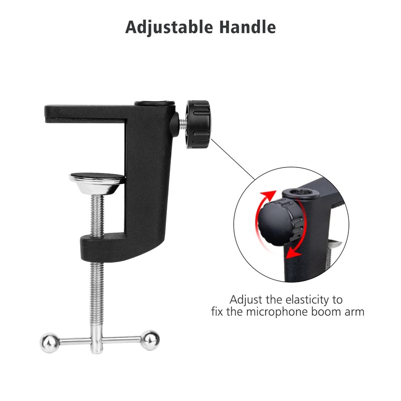 Metal Desk Clamp For Microphone Suspension Boom Scissor Arm Stand