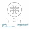 Chrome Plated Snap-in Shower Drain Cover Replacement, Welsan Stainless Steel
