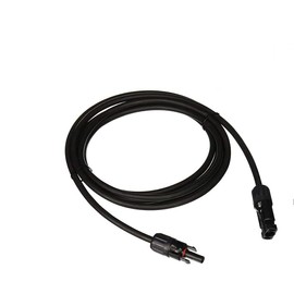 Renogy 10Ft 10AWG Male and Female Connectors Solar Extension Cable, 10FT-10AWG, Black