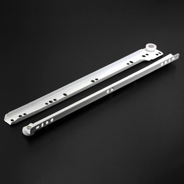 Mprofi MT® 2 pieces (1 pair) drawer runners, drawer runners, length: 250 mm, rails for drawers, pull-out rails, easy to install, drawer rail system, partial extension, steel, white, VB250/2