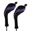 Andux Long Neck Golf Hybrid Club Headcovers with Interchangeable Number