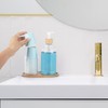 Mouthwash Dispenser with Cup Holder, Plastic Mouth Wash Pump Bottle
