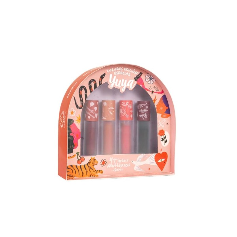 Yuya - Set de 4 tintas 3 en 1 (Cupido,