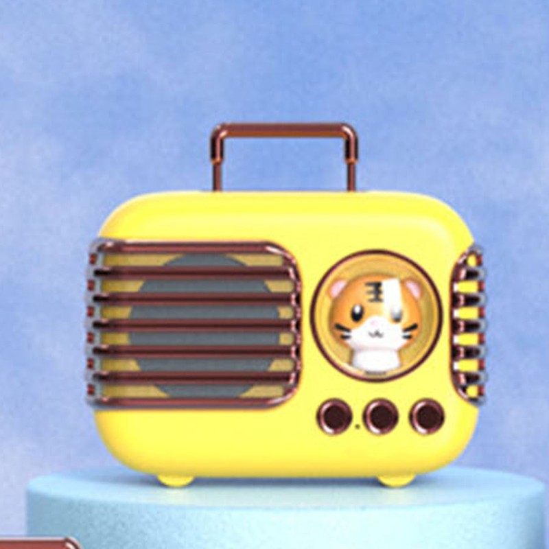 Cute Retro Bluetooth Speaker Mini Luggage Mini Speaker Creative Vintage