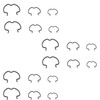 18 PCS 800-801 Quick Connector Clips, 6-3/8'', 6-1/2'', 6-5/8'', Transmission