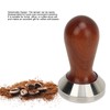 Coffee Tamper with Wooden Handle Detachable Comfortable Grip Easy To