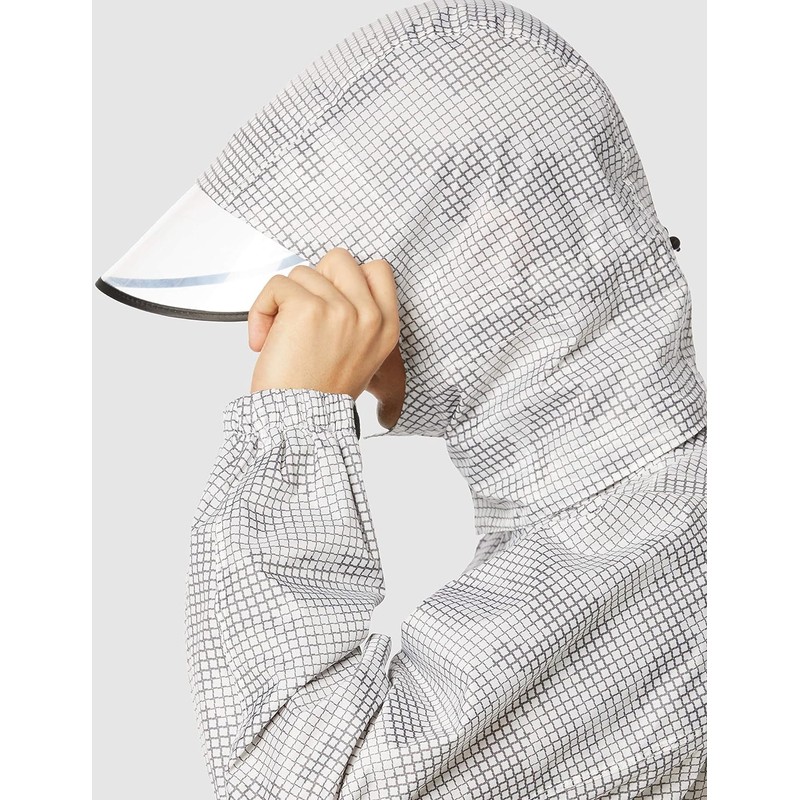 PIRARUCU Rain Suit, Rain Shaker, Rotating Hood, Moisture Permeable Waterproof,