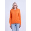 SMILING PINKER Women Cardigan Sweater Crewneck Pearl Button Knitted Tops