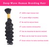 B-Fashion Human Braiding Hair for Boho Braids Deep Wave Bulk