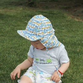 FedMois Baby Toddler Sun Hat Summer Hat Adjustable UV Protection, Whale