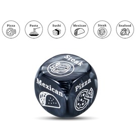 Anniversary Valentines Day Date Night Dice Gifts for Boyfriend Him Her Funny Adults Easter Basket Stuffer Gifts for Couple Food Decision Dice Birthday Gifts for Women Men Foodie Naughty Dice Gift