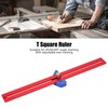 Woodworking T Square Ruler Aluminum Alloy Adjustable Angle Scriber Carpentry