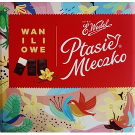 Ptasie Mleczko Chocolate Covered Vanilla Marshmallow (birds milk chocolate), 13.4 Oz.