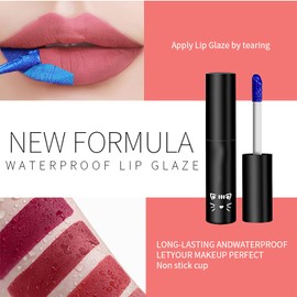 Peel Off & Reveal Lip Stain, Peel Off Lip Stain Lip Tint Lip Gloss, Peel Off Lip Tint Lipstick, Non-Stick Cup Durable Waterproof Colourful Shimmer Lip Gloss