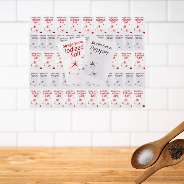 Salt and Pepper Packets Combo - 200 Total Packets (100