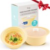 Firgi 27oz Platinum Silicone Microwave Steamer Pot with Lid –