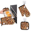 Oven Gloves Pot Holders, Heat Resistant Oven Mitts and Potholders