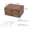 DDYURI Wood 2 Drawer Desktop Organizer Cabinet - Desk Storage