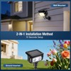 Lebenwell Solar Lights Outdoor, Motion Sensor Outdoor Solar Spotlights Waterproof,