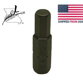 5mm Allen Bit H5 Metric 25mm/1" Long 1/4" Hex Shank Screwdriver. JL Missouri Parts & Misc. (1)