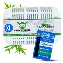XL Pack of Refrigerator Deodorizer Odor Eliminator – Better than Baking Soda - Refrigerator and Fridge Smell Eliminator – Freezer Deodorizer Odor Eliminator for Refrigerators, Coolers, and Lunch Boxes