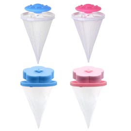 GegXcn 4 Pack Pet Hair Remover Washing Machine, Pet Hair Dissolver Washing Machine, Reusable Laundry Filter Mesh, for Pet Clothes, Bedding, Efficiently Traps Pet Hair and Lint