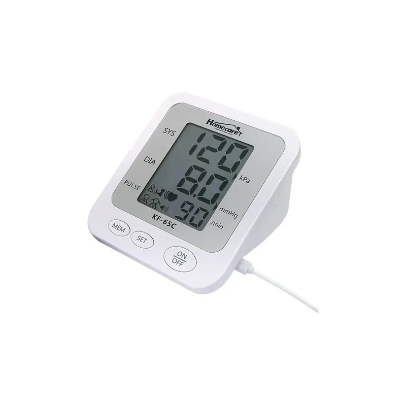 Medidor de Presión Arterial Homecare KF-65C Baumanómetro Blanco pantalla digital