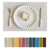 Softalker Faux Linen Placemats Set of 6-12 x 18 Inch,
