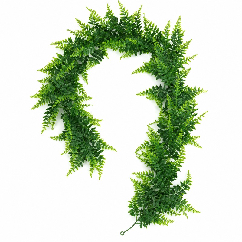 Artificial Hanging Fern Vine for Home & Garden Decor –