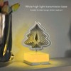 3D Metal Sheet Night Light Rotation Rechargeable Decoration 3D Night