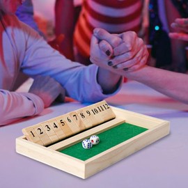 DWYYWSM Shut The Box Game Games for Adults, Board Games for Kids 8-12