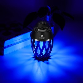 Outdoor Bluetooth Speaker, ANERIMST Waterproof Wireless Torch LED Light, Gifts for Men Women Dad Mom, Flame Speaker for Camping Home Gadgets, Loud Sound, 24H Playtime, Blue Light, 1 Pack