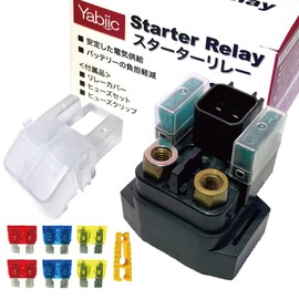 Yabiic Cell Starter Relay Address V125 G S Skywave 250 / 400 Bandit 250 / 400 Bergman 400 GSX400 Impulse Inazuma 400 / 1200 RF400 / V GSX-R 600 / 750 / 1000 TL100 0S / R SV1000 /S GSF1200 GS1200 SS