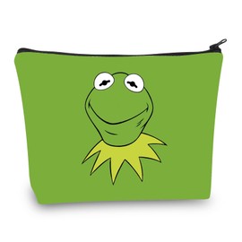BDWPSS Frog Makeup Bag Muppet Movie Inspired Gift Frog Lover Gift Frog Themed Gift Animal Lover Gift Frogs Fans Gift (Muppet Frog CA)