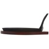 Winco Fajita Platter w/Gripper, 3-pc Set, Cast Iron