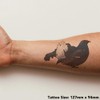 'Lek Black Grouse' Temporary Tattoo - Water Resistant, Skin-Safe, Non-Toxic