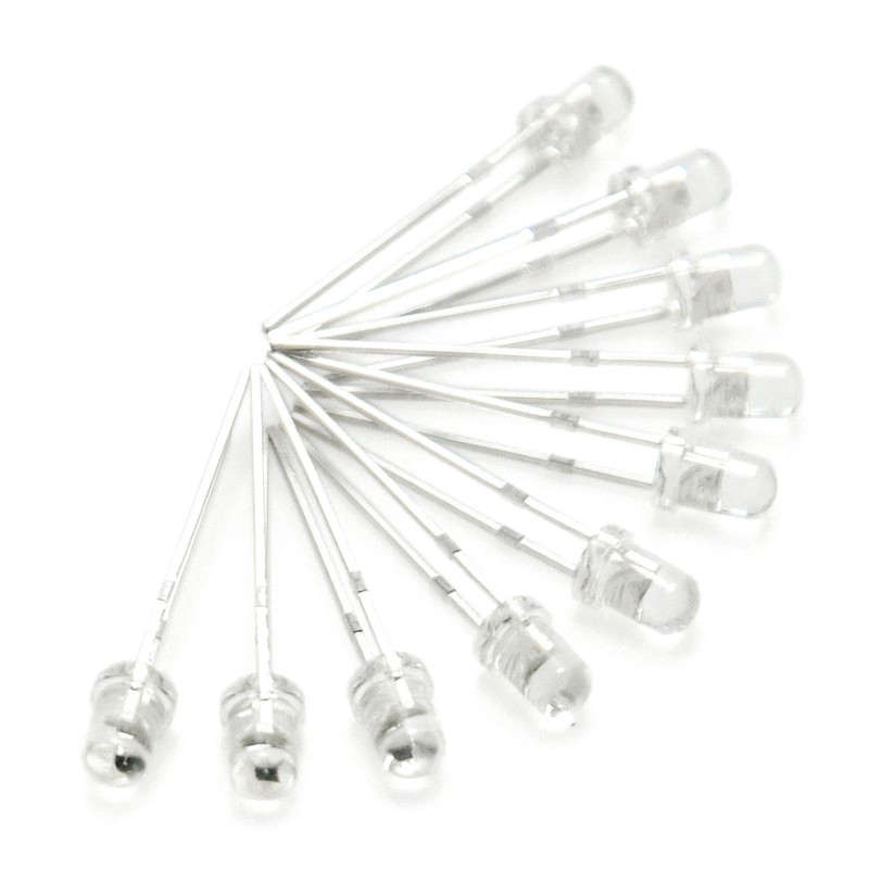 Gikfun LED Lamps 3MM White Color White Light Super Bright